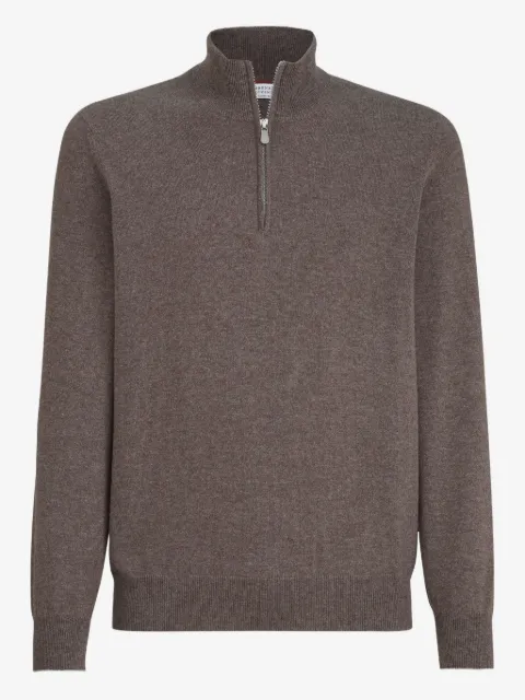 Brunello Cucinelli half-zip cashmere sweater