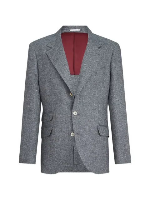 Brunello Cucinelli blazer à simple boutonnage