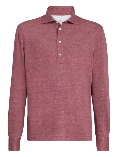Brunello Cucinelli long-sleeved polo shirt
