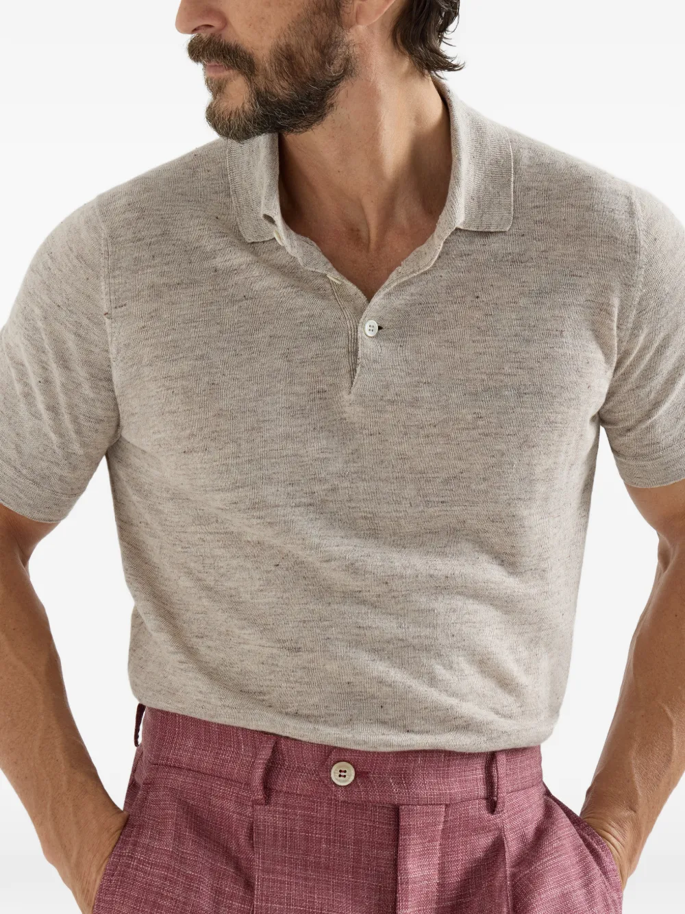 Brunello Cucinelli Poloshirt Beige