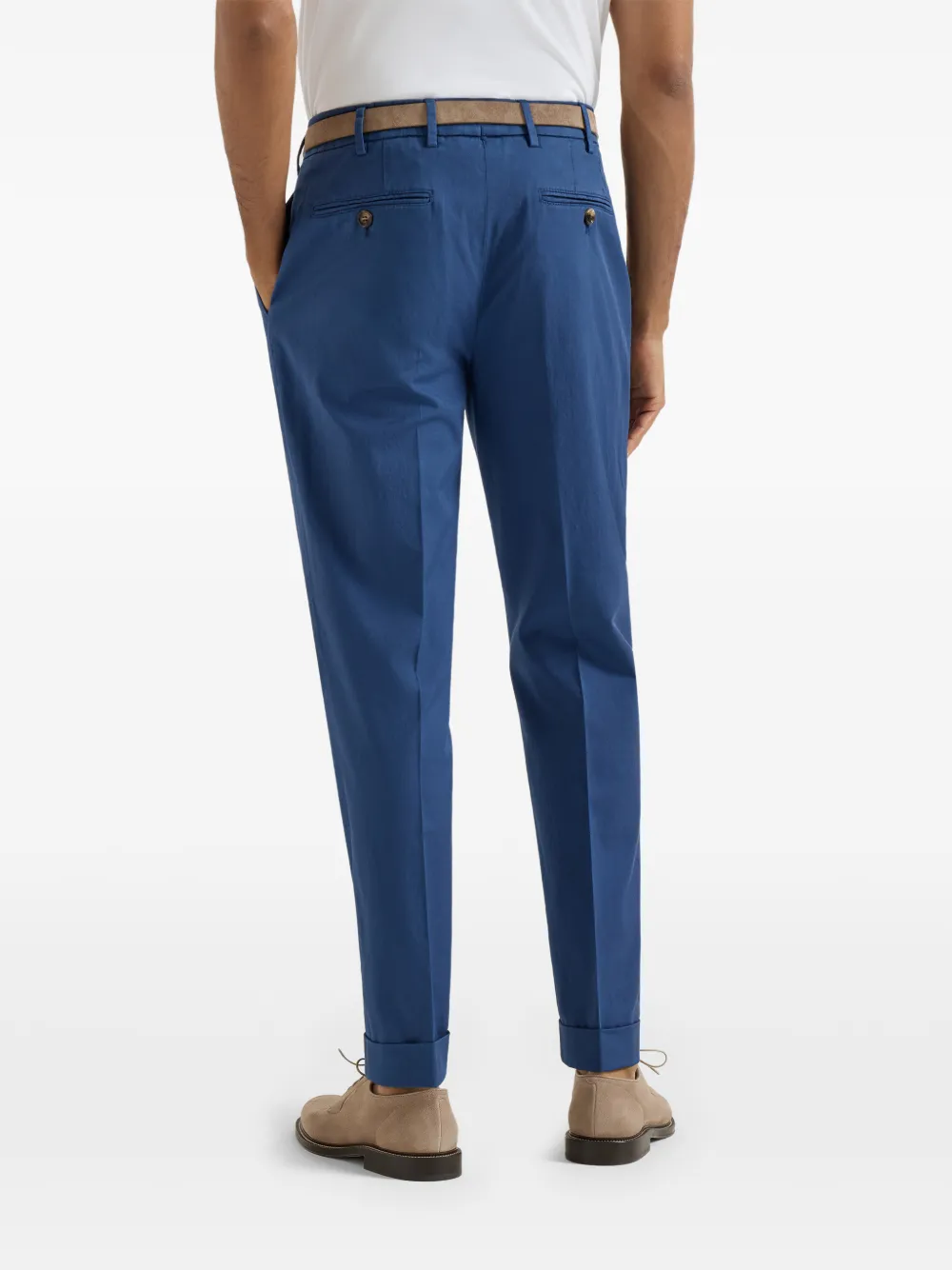  Brunello Cucinelli Garment-dyed Trousers - Blue 