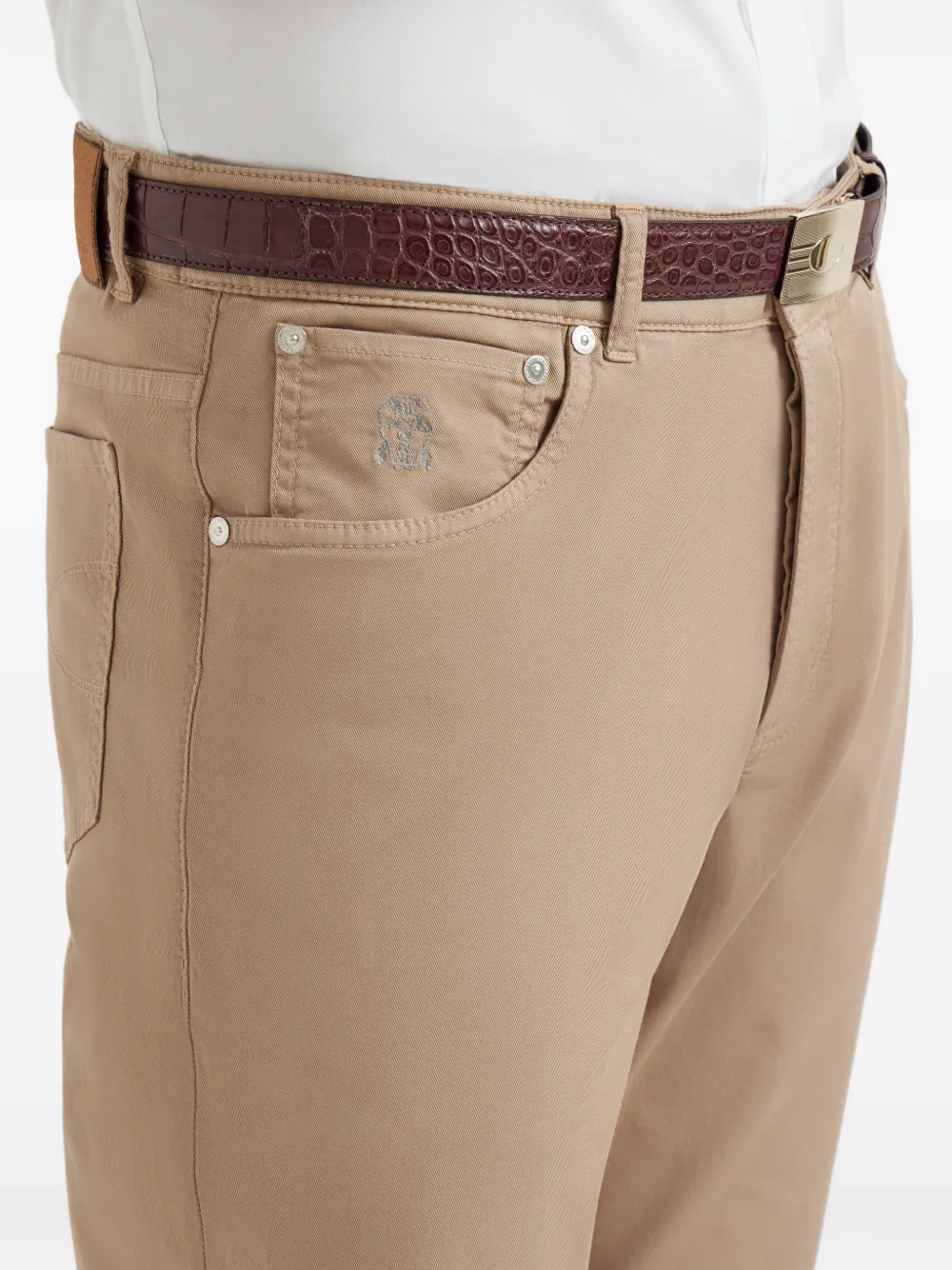 Five-Pocket Garment-Dyed Trousers