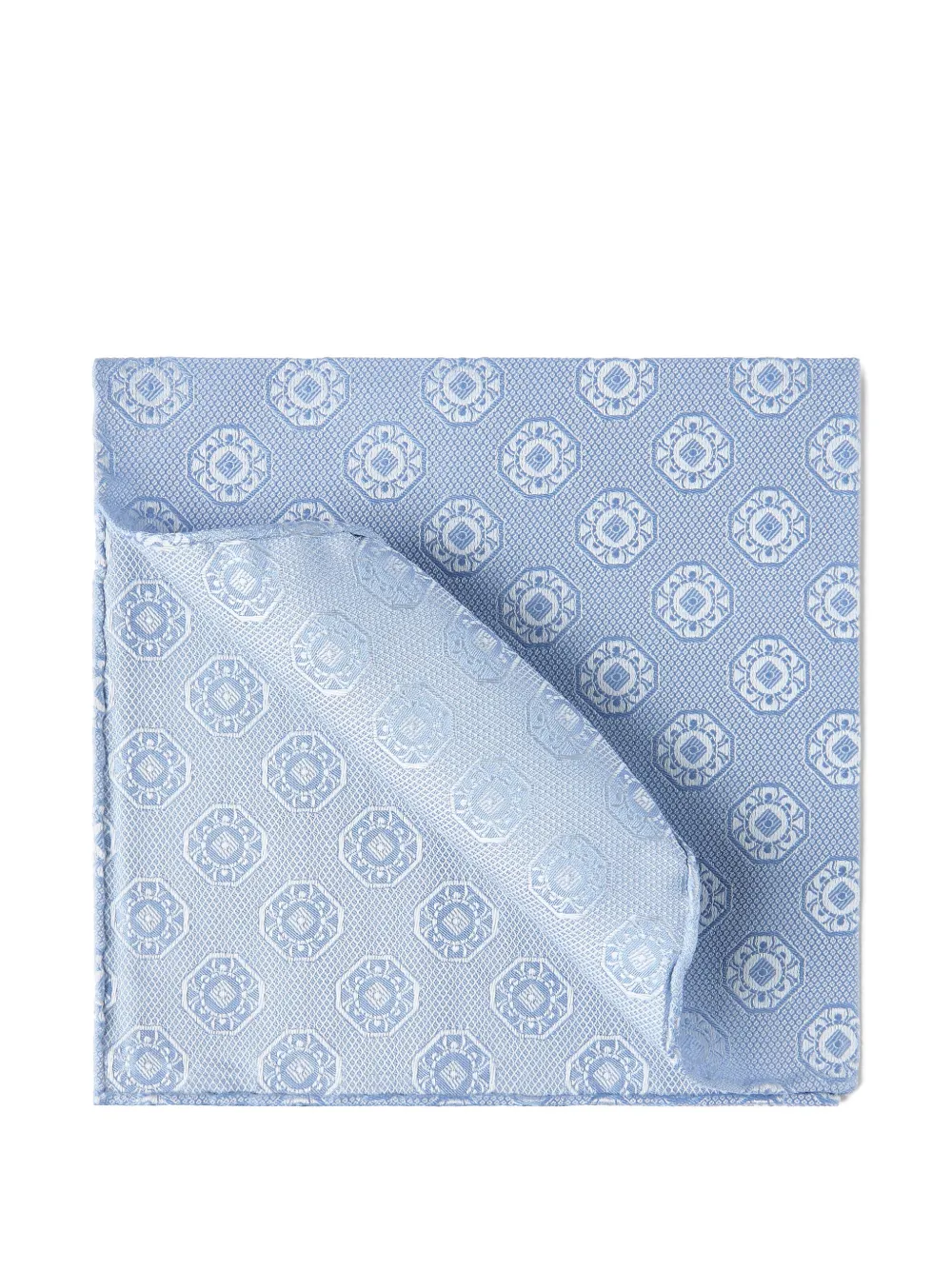 Brunello Cucinelli Fazzoletto da taschino in seta - Blu