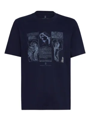 Giorgio Armani ロゴ Tシャツ | ブルー | FARFETCH JP
