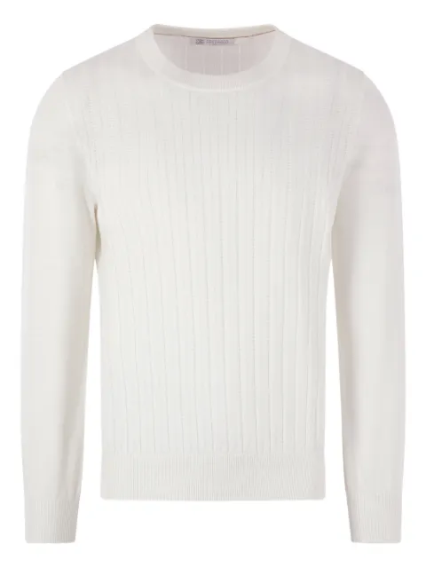 Brunello Cucinelli textured rib cotton sweater