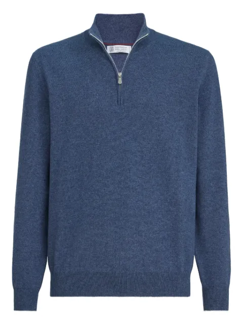 Brunello Cucinelli half-zip cashmere sweater