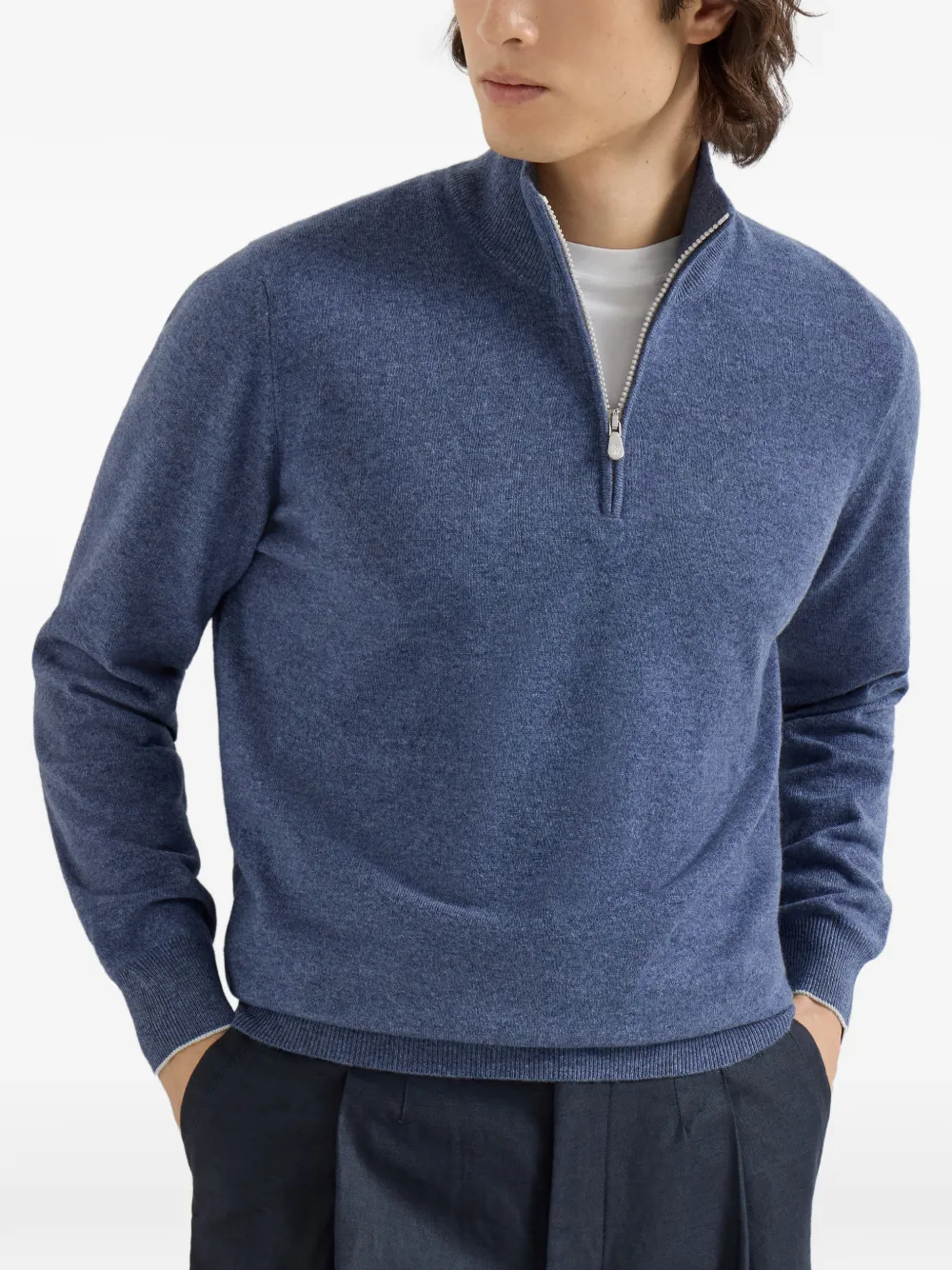 Brunello Cucinelli Kasjmier trui Blauw