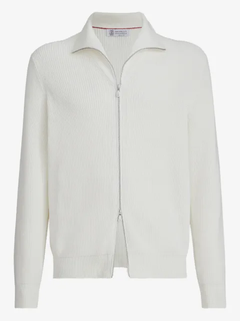 Brunello Cucinelli zip-fastening cardigan