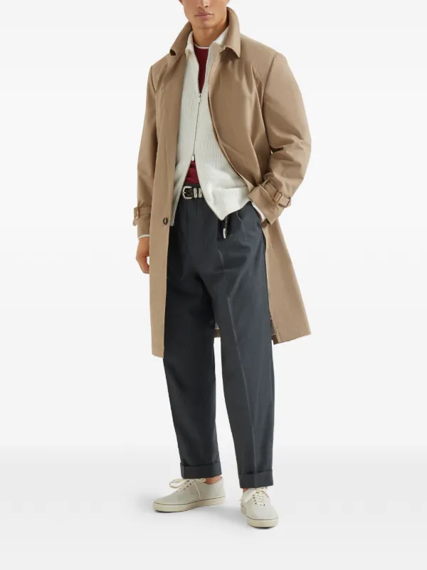 Brunello Cucinelli ジップアップ カーディガン | ホワイト | FARFETCH JP