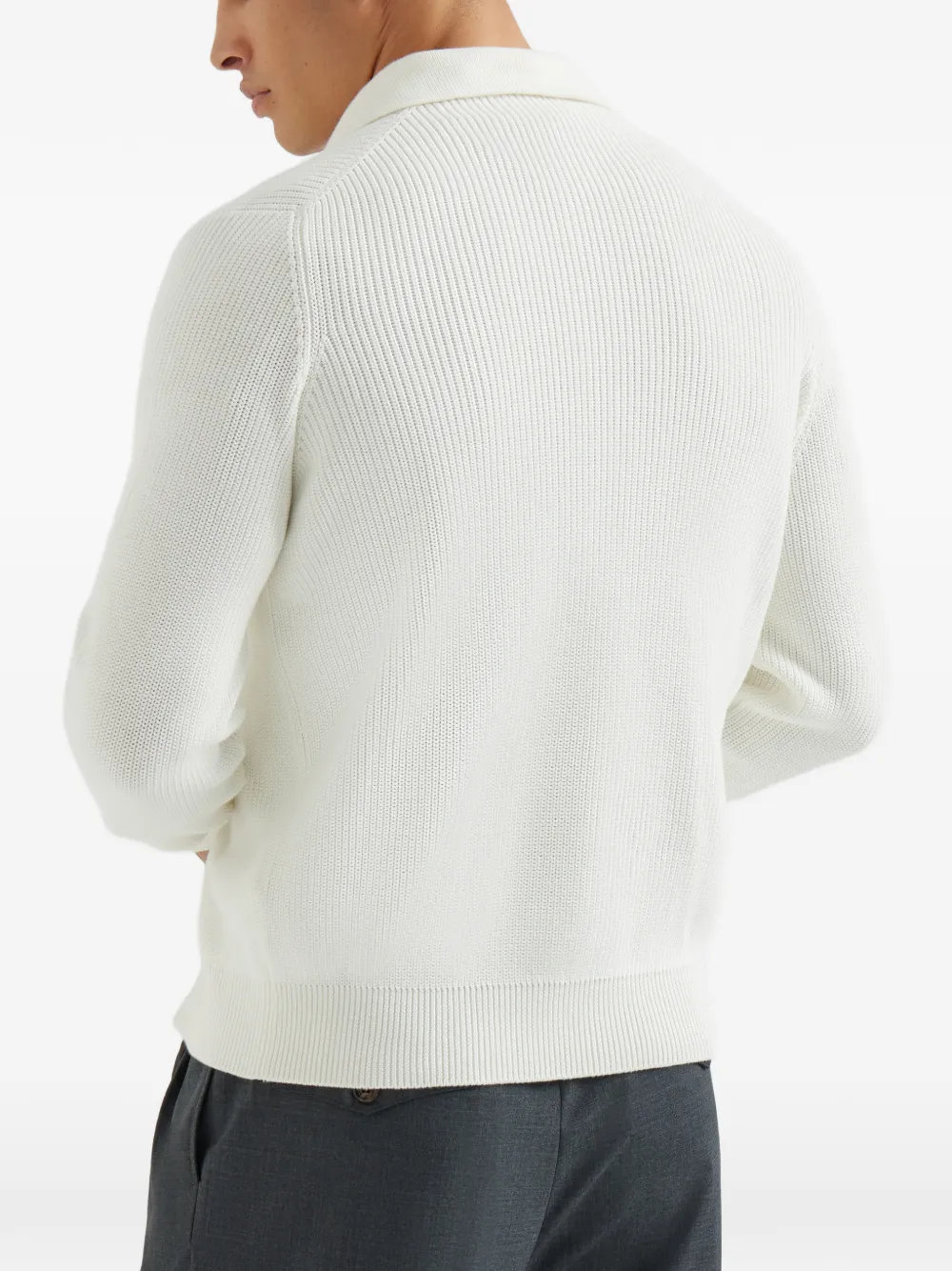 Brunello Cucinelli Vest met rits Wit