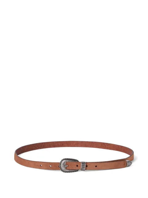 Brunello Cucinelli reversed tip calf leather belt