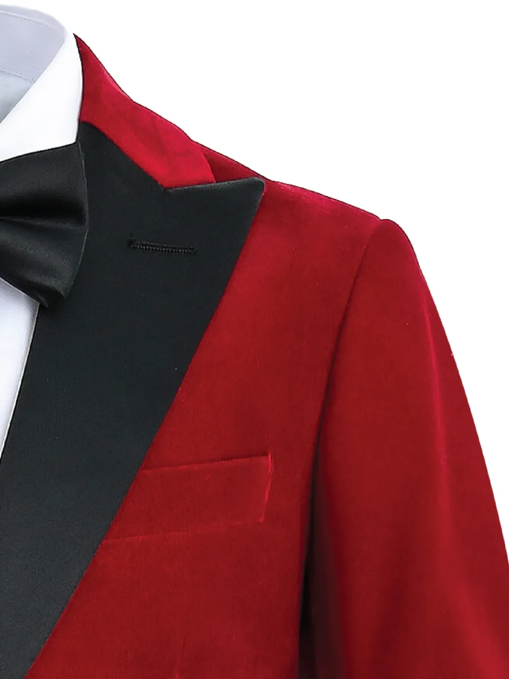 Moustache Single-breasted Suit - Red 