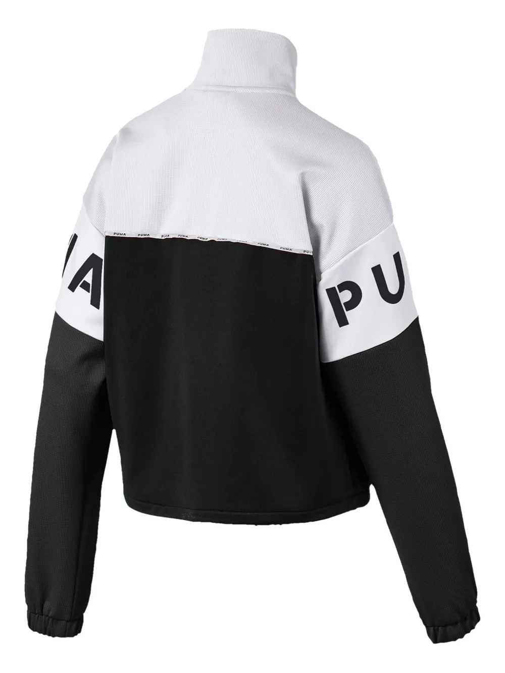 PUMA logo-print track jacket - Zwart