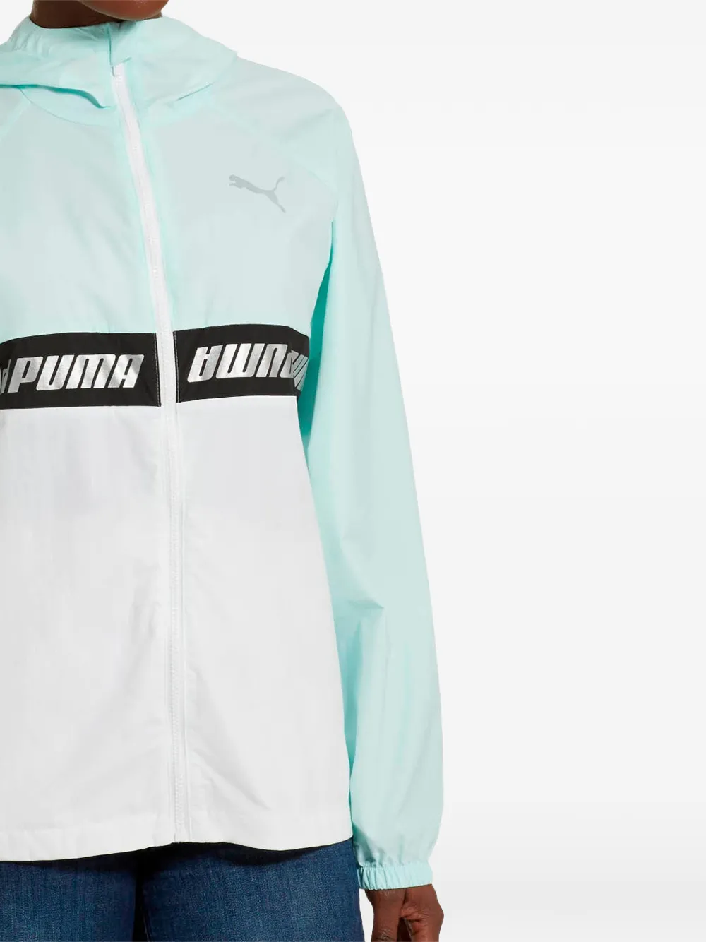 PUMA logo-band jacket - Blu