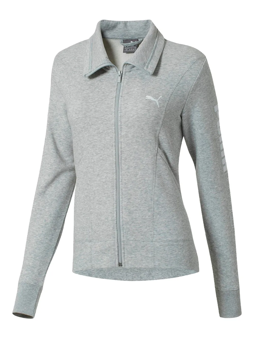 Puma Reflection Full-zip Sweatshirt In Gray