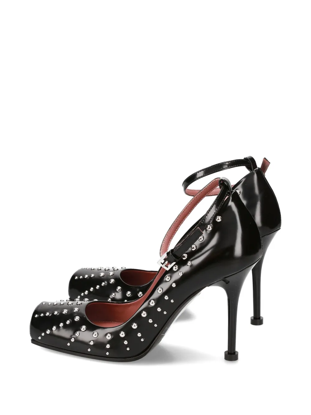 Premiata Studded Ankle Strap Pumps In Black