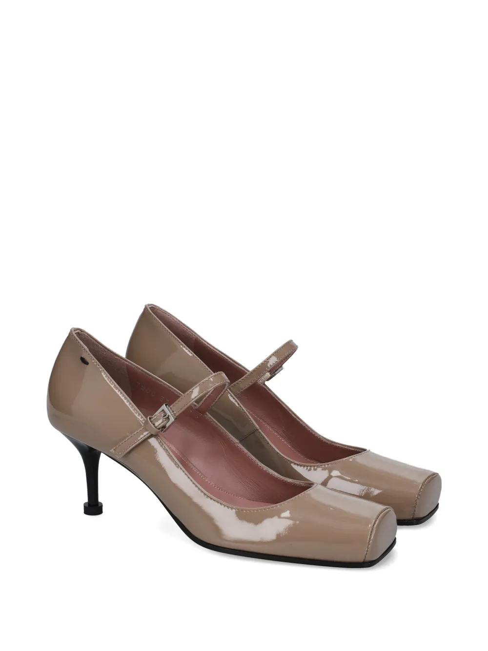 Premiata 65mm strap-detailed square-toe heeled pumps Bruin