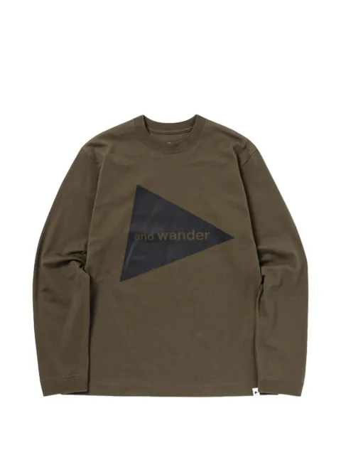 and Wander logo long-sleeve T-shirt