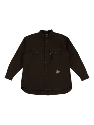 And Wander Multi Pocket Shirt | Blue | FARFETCH ZA