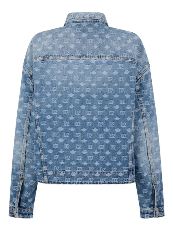 DSQUARED2 グラフィック デニムジャケット | ブルー | FARFETCH JP