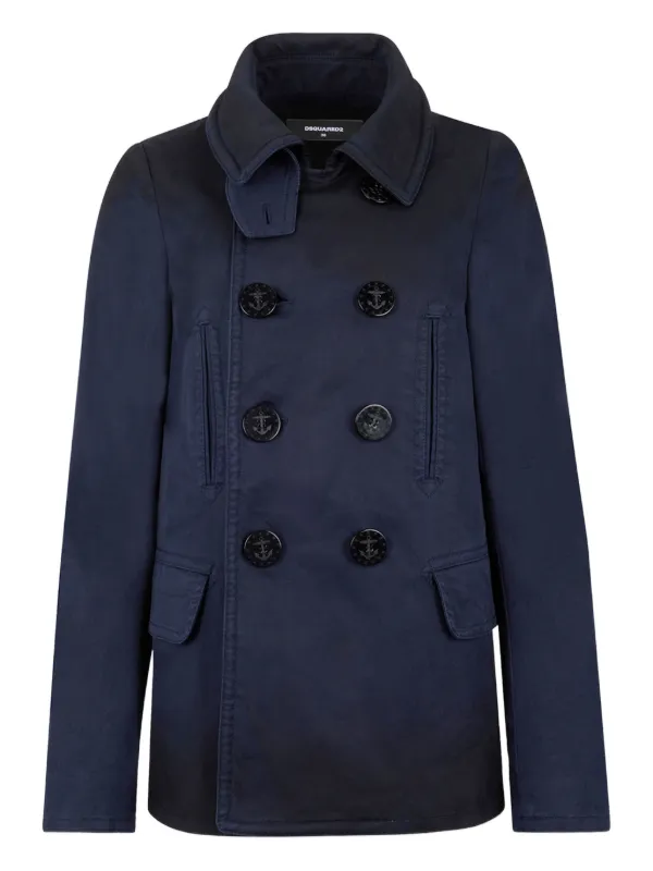 DSQUARED2 Sailor Peacoat | Blue | FARFETCH