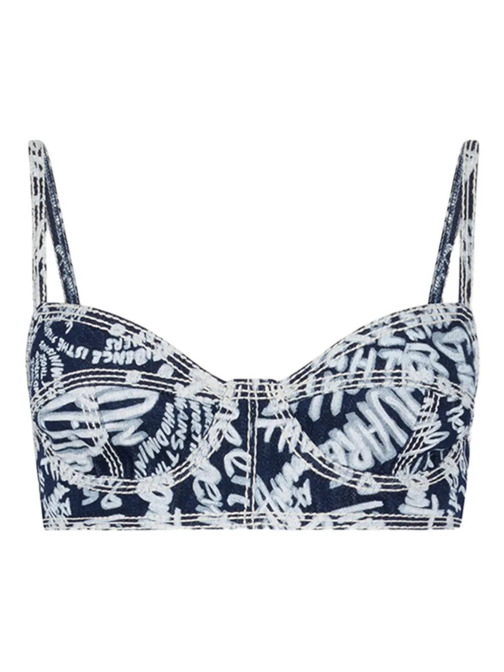 DSQUARED2 Reggiseno a fiori - Blu