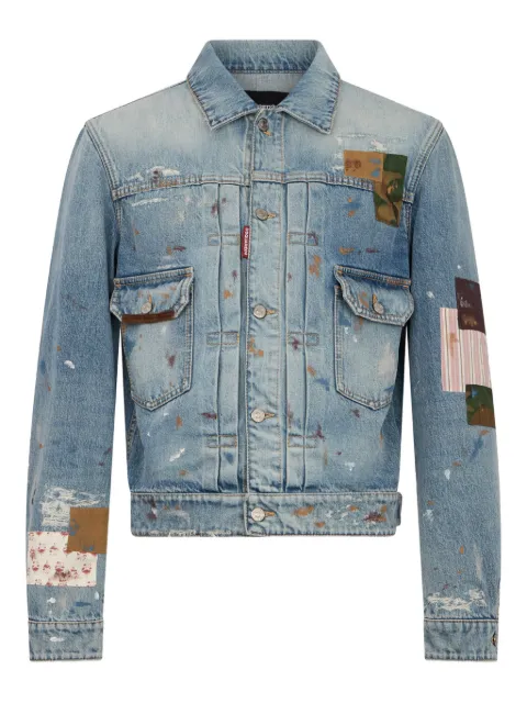 DSQUARED2 manifesto wash rebel jean jackets