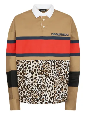 DSQUARED2 リブニット ポロシャツ | ニュートラル | FARFETCH JP
