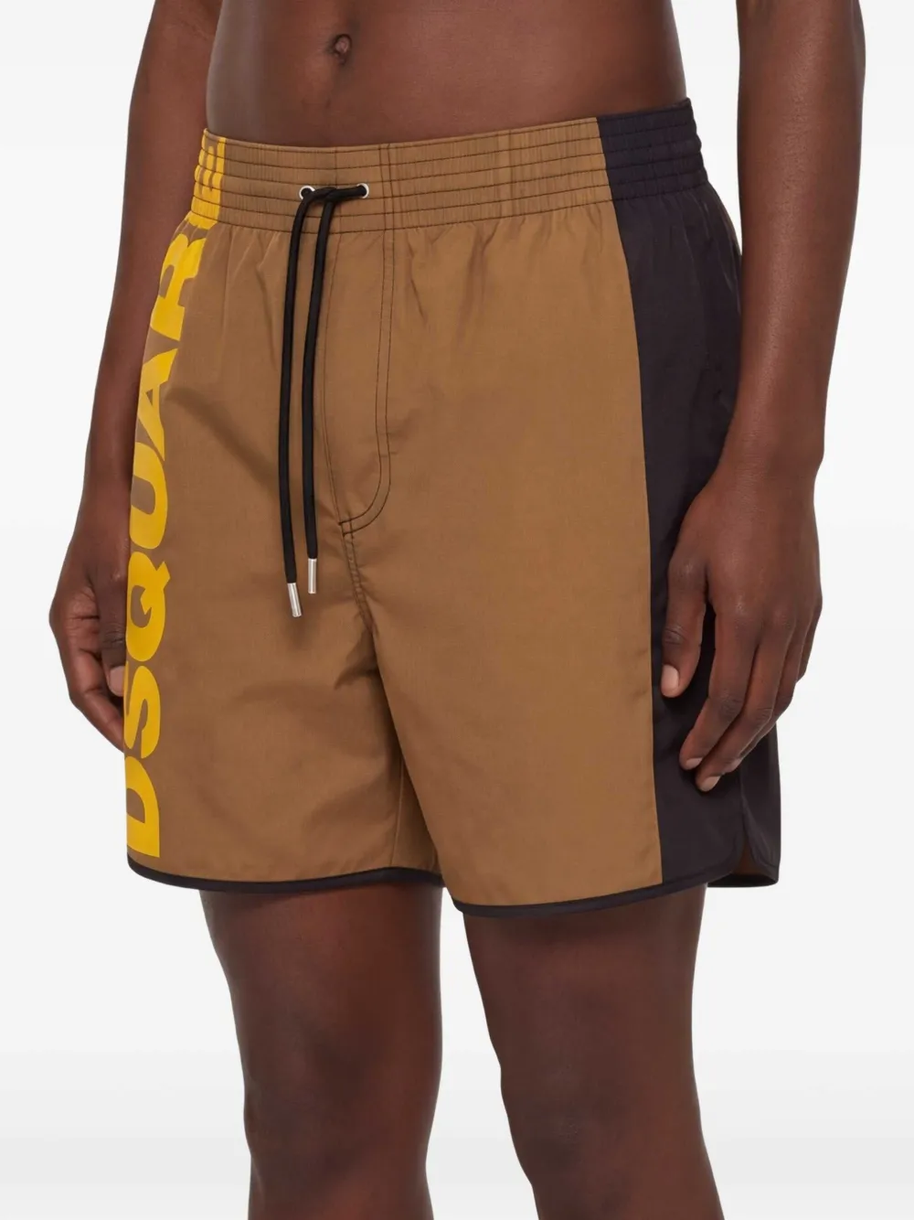 DSQUARED2 Zwembroek met logodetail Bruin