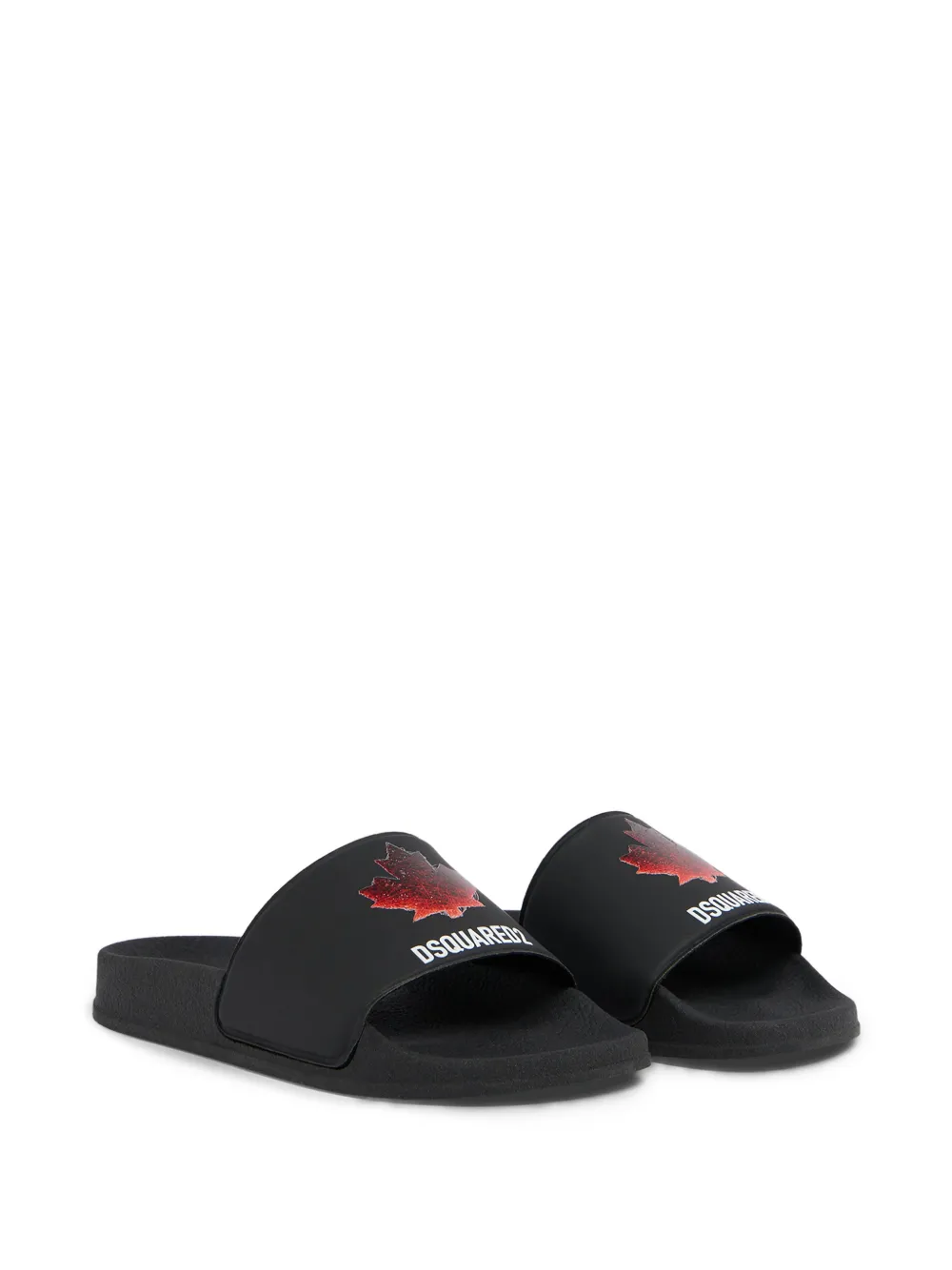 DSQUARED2 KIDS Sandali slides con logo - Nero