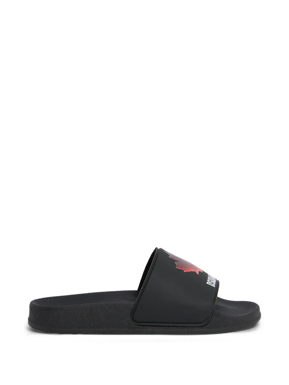 DSQUARED2 KIDS Slippers met logodetail Zwart