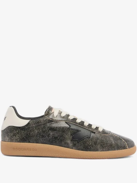 DSQUARED2 cracked leather Dsquared2 Rebels sneakers