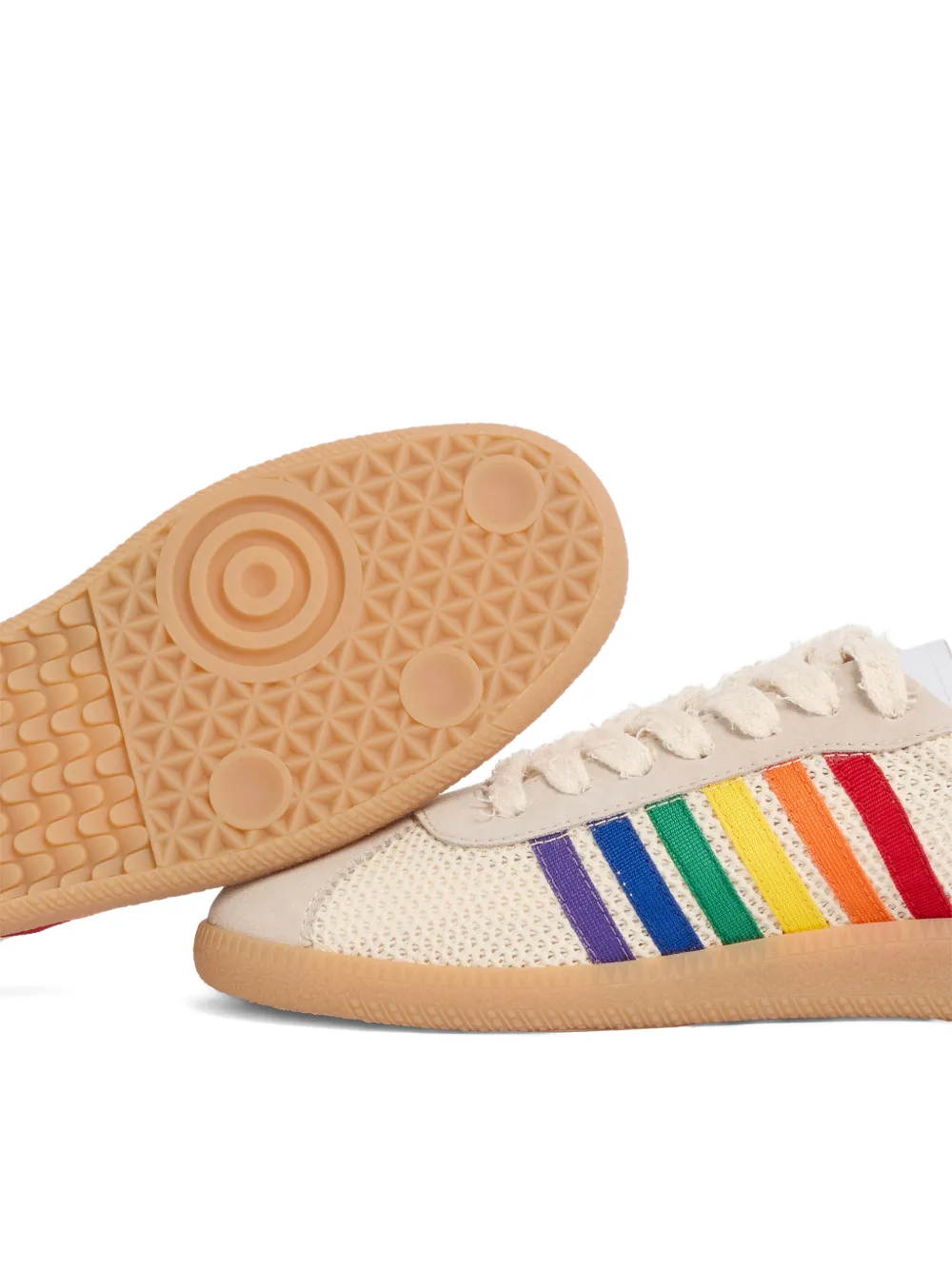 DSQUARED2 Sneakers met gestreept detail Beige