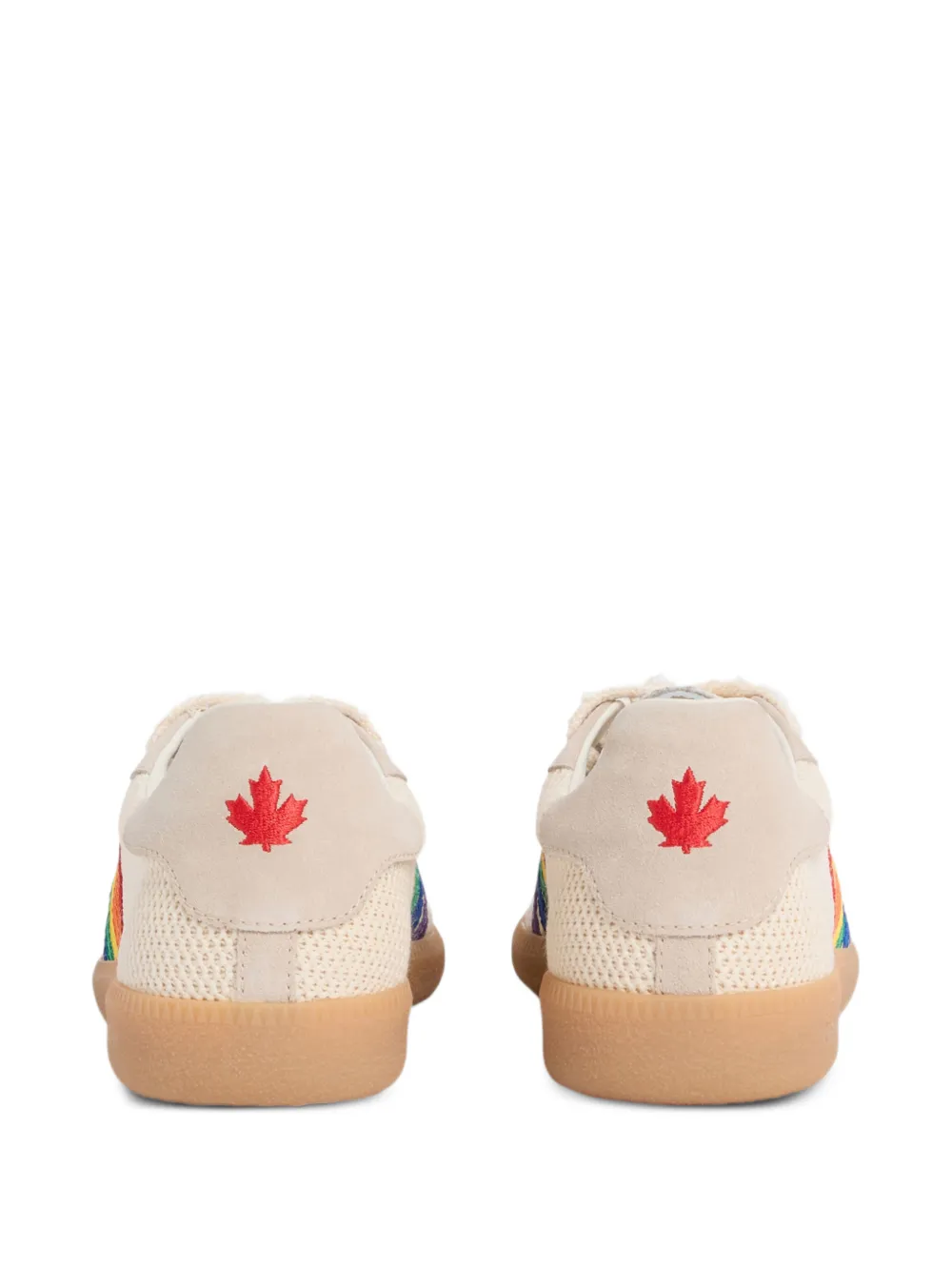 DSQUARED2 Sneakers met gestreept detail Beige