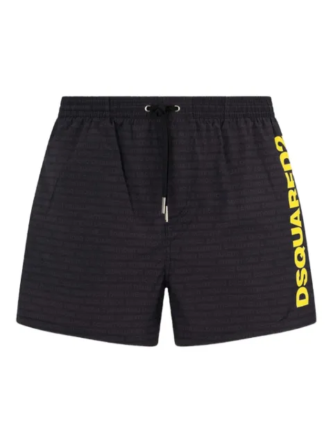 DSQUARED2 shorts de playa con detalle del logo