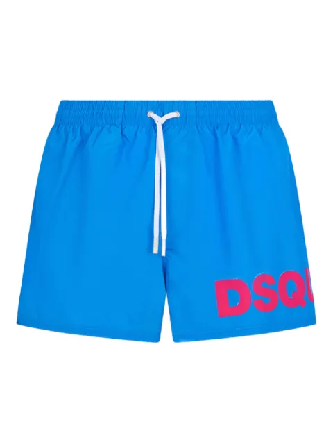 DSQUARED2 shorts de playa con detalle del logo