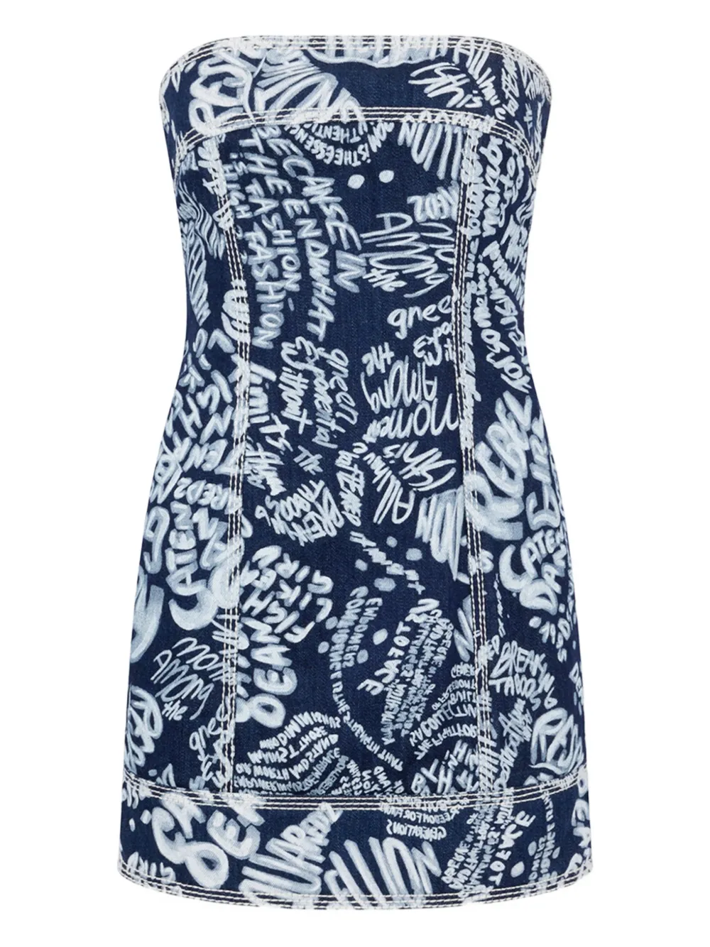 DSQUARED2 vestido corto de mezclilla con cierre | azul | Image 1