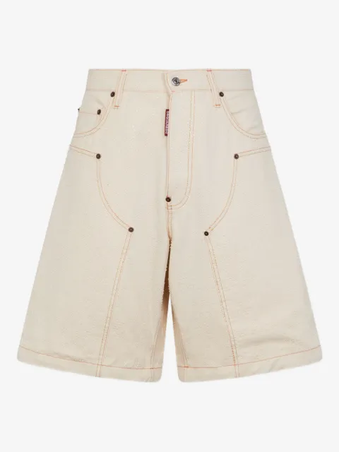 DSQUARED2 short à effet usé