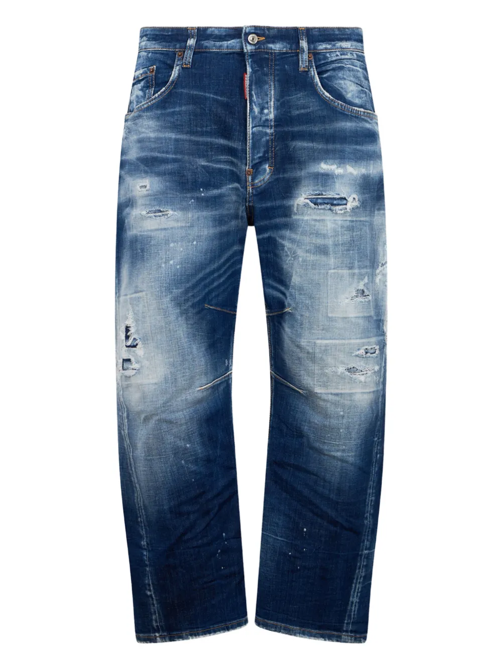DSQUARED2 Jeans con design a cinque tasche - Blu