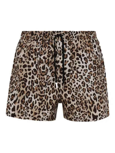 DSQUARED2 leopard-print swim shorts