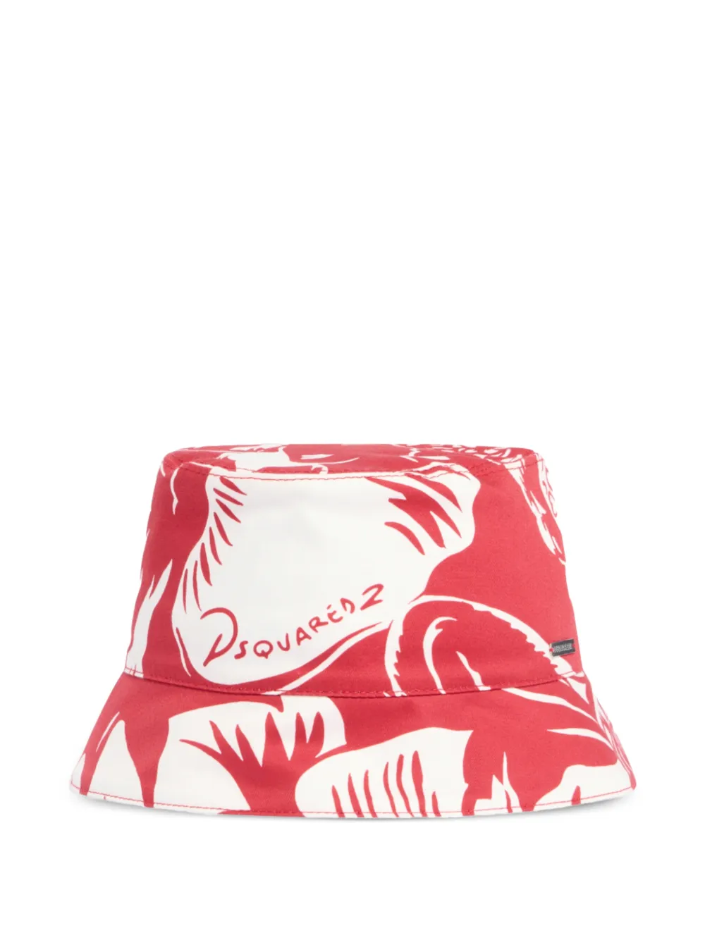 Dsquared2 Dancing Flowers Bucket Hat In Red