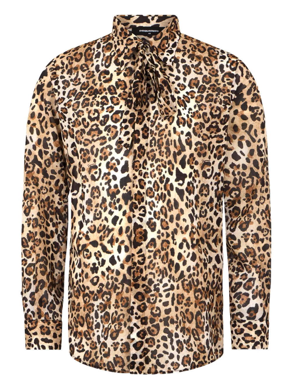 DSQUARED2 Camicia leopardata - Marrone