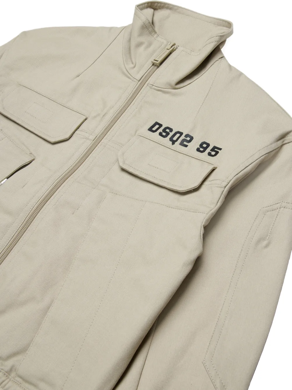  Dsquared2 Kids Pocket Zip Jacket - Neutrals 