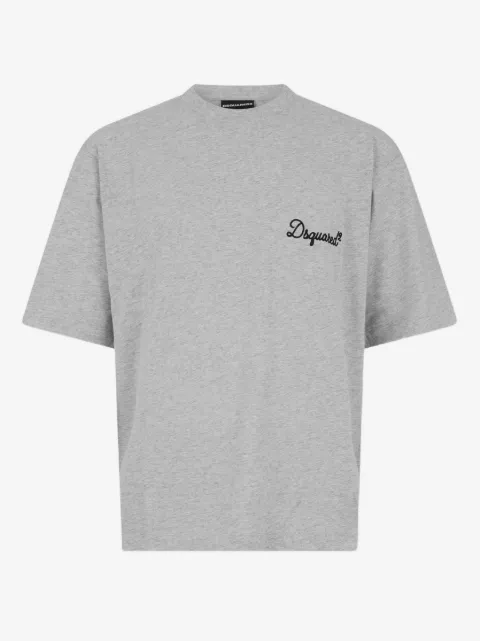 DSQUARED2 playera con detalle del logo