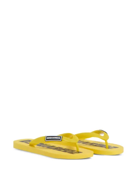 DSQUARED2 KIDS flip flops con detalle del logo