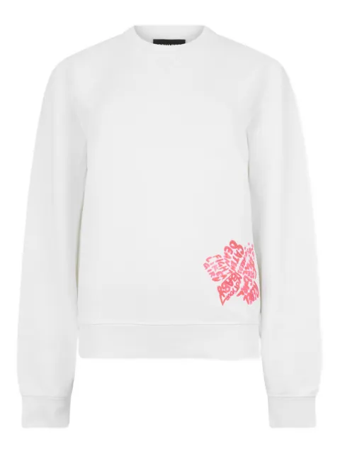 DSQUARED2 hibiscus crewneck knitwear