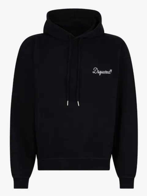 DSQUARED2 logo-print drawstring hoodie