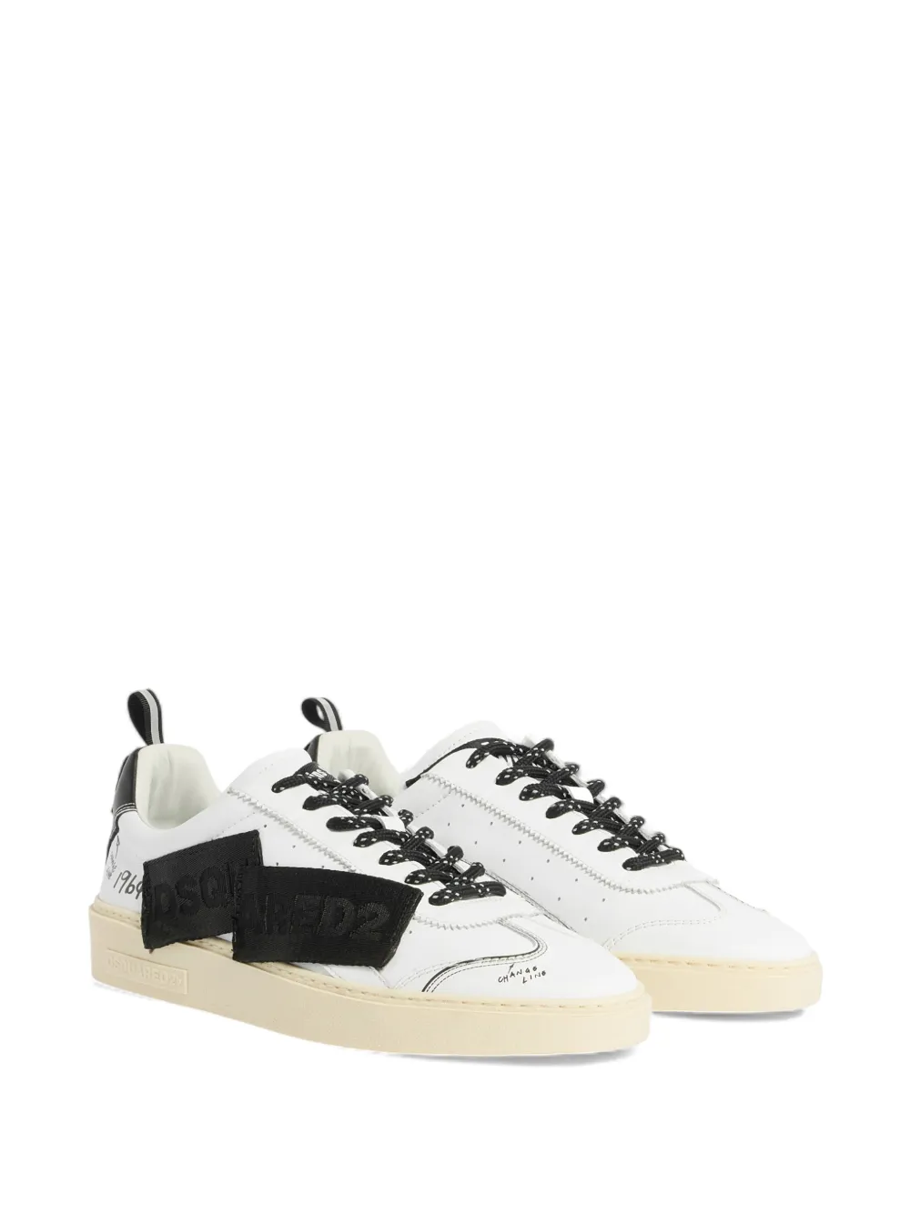 DSQUARED2 Ribbon Rider sneakers Wit