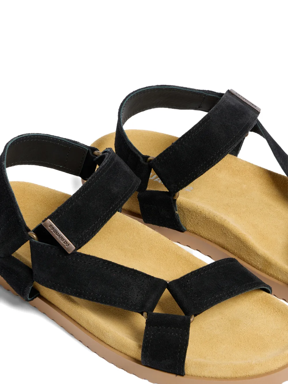 DSQUARED2 Platte cargo sandalen Zwart