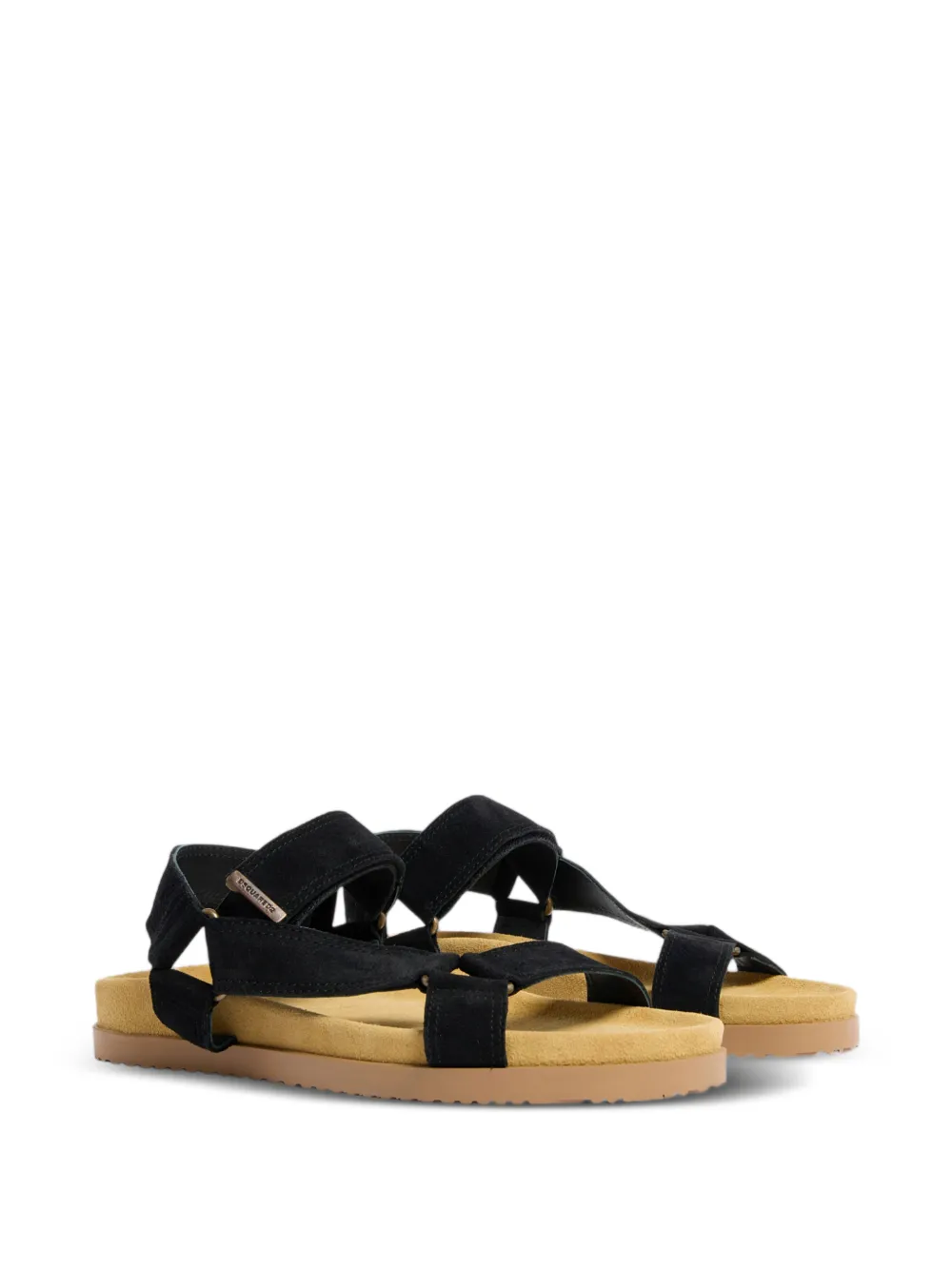 DSQUARED2 Platte cargo sandalen Zwart